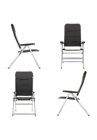 VCM. 2er Set Campingstuhl Extrastarke Polsterung Gartenstuhl Klappstuhl Alu-Stuhl Schwarz 8 VCM. 2er Set Campingstuhl Extrastarke Polsterung Gartenstuhl Klappstuhl Alu-Stuhl Schwarz – Bild 6