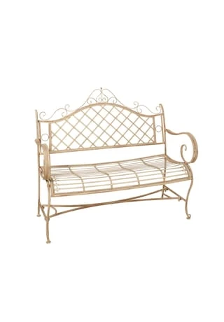 PURE DAY Outdoor-Bank Liv Weiß 3 PURE DAY Outdoor-Bank Liv Weiß