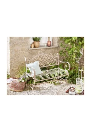 PURE DAY Outdoor-Bank Liv Weiß 5 PURE DAY Outdoor-Bank Liv Weiß – Bild 3