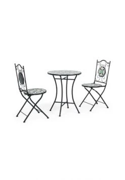 PURE DAY Outdoor-Möbel-Set, 3-tlg. Viola Grau