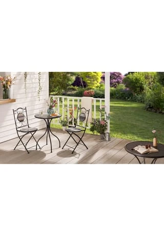 PURE DAY Outdoor-Möbel-Set, 3-tlg. Miriam Grau 5 PURE DAY Outdoor-Möbel-Set, 3-tlg. Miriam Grau – Bild 3