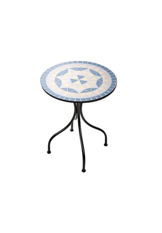 BUTLERS® PALAZZO Bistrotisch Blau-Creme 3 BUTLERS® PALAZZO Bistrotisch Blau-Creme