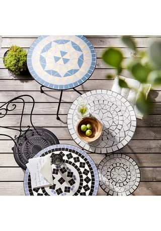 BUTLERS® PALAZZO Bistrotisch Blau-Creme 4 BUTLERS® PALAZZO Bistrotisch Blau-Creme – Bild 2