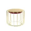 Kayoom Beistelltische Beistelltisch / Pouf Comfortable 110 Rot / Gold -WOHN-ESSZIMMER Verkäufe unnamed file 216