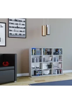 VCM. - My Home Holz CD DVD Standregal Bücherregal Medienregal Raumteiler Deko Regal Megosa L Gesamt: Breite 102cm, Höhe 82cm, Tiefe 23cm -WOHN-ESSZIMMER Verkäufe unnamed file 22