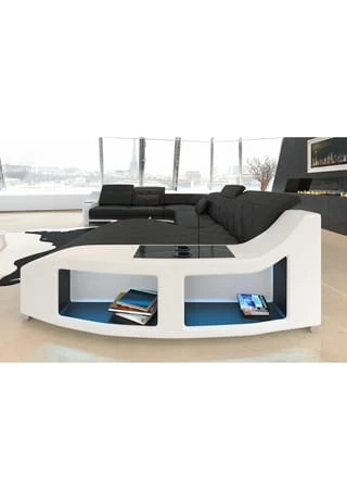 SOFA DREAMS Wohnlandschaft XXL Swing Schwarz-weiß 5 SOFA DREAMS Wohnlandschaft XXL Swing Schwarz-weiß – Bild 3