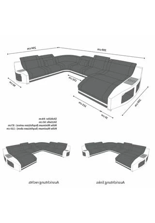 SOFA DREAMS Wohnlandschaft XXL Swing Schwarz-weiß 8 SOFA DREAMS Wohnlandschaft XXL Swing Schwarz-weiß – Bild 6