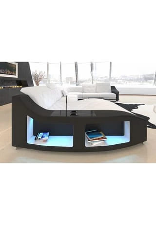 SOFA DREAMS Wohnlandschaft XXL Swing Weiß-schwarz 5 SOFA DREAMS Wohnlandschaft XXL Swing Weiß-schwarz – Bild 3