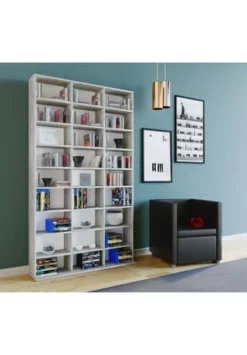 VCM. - My Home Holz CD DVD Standregal Bücherregal Medienregal Raumteiler Deko Regal Megosa XL Gesamt: Breite 102cm, Höhe 181cm, Tiefe 23cm 7 VCM. - My Home Holz CD DVD Standregal Bücherregal Medienregal Raumteiler Deko Regal Megosa XL Gesamt: Breite 102cm, Höhe 181cm, Tiefe 23cm -WOHN-ESSZIMMER Verkäufe unnamed file 25