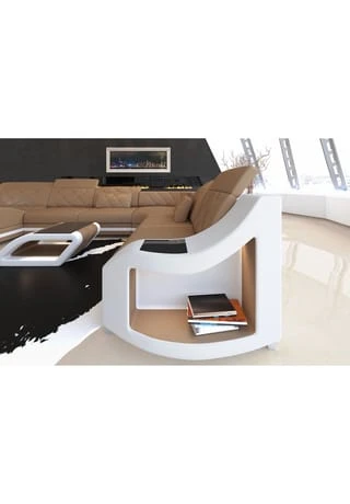 SOFA DREAMS Wohnlandschaft XXL Swing Beige-weiß 6 SOFA DREAMS Wohnlandschaft XXL Swing Beige-weiß – Bild 4