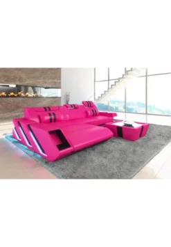 SOFA DREAMS Ecksofa Apollonia L Pink-schwarz -WOHN-ESSZIMMER Verkäufe unnamed file 264
