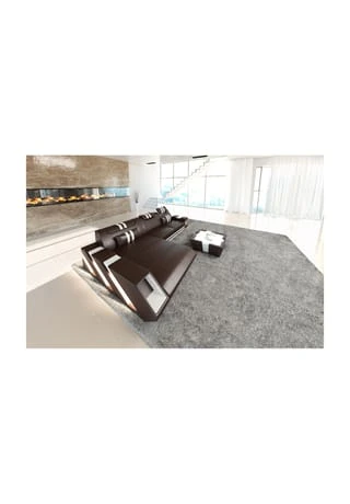 SOFA DREAMS Ecksofa Apollonia L Braun-weiss 3 SOFA DREAMS Ecksofa Apollonia L Braun-weiss