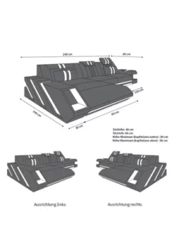 SOFA DREAMS Ecksofa Apollonia L Schwarz-weiß 15 SOFA DREAMS Ecksofa Apollonia L Schwarz-weiß -WOHN-ESSZIMMER Verkäufe unnamed file 289
