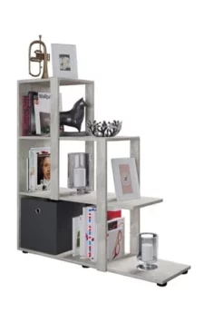 VCM. - My Home Holz Stand Treppenregal Stufenregal Standregal Raumteiler Bücherregal Slando Gesamt: Breite 105cm, Höhe 106cm, Tiefe 33cm