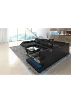 SOFA DREAMS XXL Wohnlandschaft Leder Apollonia Schwarz-grau 11 SOFA DREAMS XXL Wohnlandschaft Leder Apollonia Schwarz-grau -WOHN-ESSZIMMER Verkäufe unnamed file 306