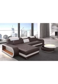 SOFA DREAMS Ecksofa Leder Berlin Braun-weiss 9 SOFA DREAMS Ecksofa Leder Berlin Braun-weiss -WOHN-ESSZIMMER Verkäufe unnamed file 323