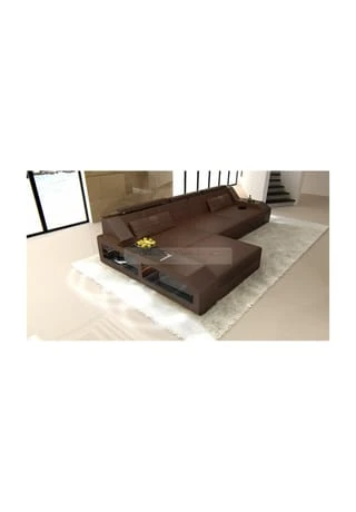 SOFA DREAMS Ecksofa Leder Arezzo Braun 3 SOFA DREAMS Ecksofa Leder Arezzo Braun