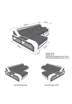 SOFA DREAMS Ecksofa Leder Arezzo Braun 5 SOFA DREAMS Ecksofa Leder Arezzo Braun -WOHN-ESSZIMMER Verkäufe unnamed file 375