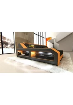 SOFA DREAMS Ecksofa Leder Arezzo Schwarz-orange 11 SOFA DREAMS Ecksofa Leder Arezzo Schwarz-orange -WOHN-ESSZIMMER Verkäufe unnamed file 378