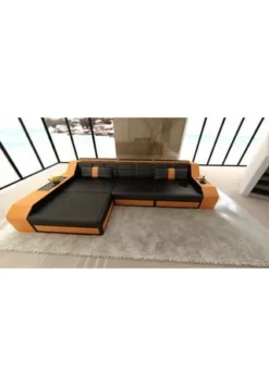 SOFA DREAMS Ecksofa Leder Arezzo Schwarz-orange 15 SOFA DREAMS Ecksofa Leder Arezzo Schwarz-orange -WOHN-ESSZIMMER Verkäufe unnamed file 382