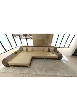 SOFA DREAMS Ecksofa Leder Arezzo Sandbeige-braun -WOHN-ESSZIMMER Verkäufe unnamed file 386