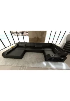 SOFA DREAMS Wohnlandschaft Leder Arezzo Schwarz 8 SOFA DREAMS Wohnlandschaft Leder Arezzo Schwarz -WOHN-ESSZIMMER Verkäufe unnamed file 394