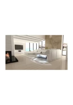 SOFA DREAMS Wohnlandschaft Leder Arezzo Weiß