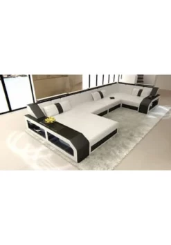 SOFA DREAMS Wohnlandschaft Leder Arezzo Weiß-schwarz 9 SOFA DREAMS Wohnlandschaft Leder Arezzo Weiß-schwarz -WOHN-ESSZIMMER Verkäufe unnamed file 409