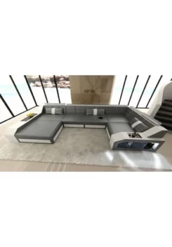 SOFA DREAMS Wohnlandschaft Leder Arezzo Grau-weiß 9 SOFA DREAMS Wohnlandschaft Leder Arezzo Grau-weiß -WOHN-ESSZIMMER Verkäufe unnamed file 417