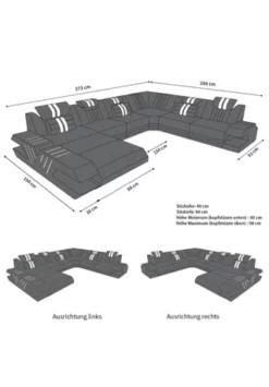 SOFA DREAMS XXL Wohnlandschaft Leder Venedig Weiß -WOHN-ESSZIMMER Verkäufe unnamed file 438
