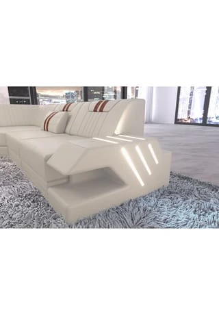 SOFA DREAMS XXL Wohnlandschaft Leder Venedig Beige-braun 6 SOFA DREAMS XXL Wohnlandschaft Leder Venedig Beige-braun – Bild 4