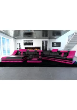 SOFA DREAMS Wohnlandschaft Leder Turino CL Schwarz-pink 10 SOFA DREAMS Wohnlandschaft Leder Turino CL Schwarz-pink -WOHN-ESSZIMMER Verkäufe unnamed file 487