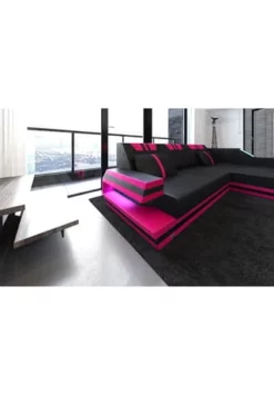 SOFA DREAMS Ecksofa Leder Ravenna Schwarz-pink 9 SOFA DREAMS Ecksofa Leder Ravenna Schwarz-pink -WOHN-ESSZIMMER Verkäufe unnamed file 518