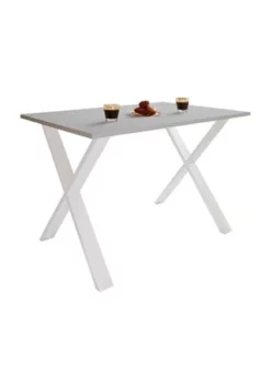 VCM. - My Home Premium Holz Esstisch Küchentisch Speisetisch Tisch Xona X Weiß