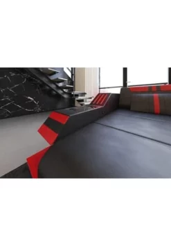 SOFA DREAMS Wohnlandschaft Leder Ravenna Schwarz-rot 11 SOFA DREAMS Wohnlandschaft Leder Ravenna Schwarz-rot -WOHN-ESSZIMMER Verkäufe unnamed file 530