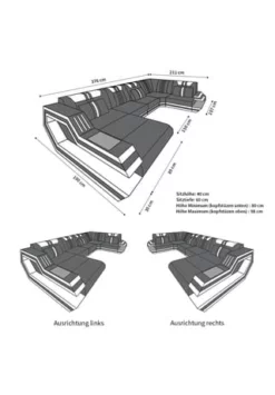 SOFA DREAMS Wohnlandschaft Leder Ravenna Weiß-schwarz 13 SOFA DREAMS Wohnlandschaft Leder Ravenna Weiß-schwarz -WOHN-ESSZIMMER Verkäufe unnamed file 538
