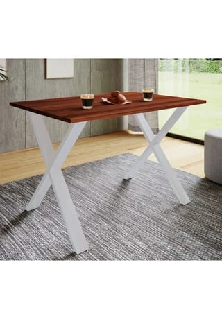 VCM. - My Home Premium Holz Esstisch Küchentisch Speisetisch Tisch Xona X Weiß 5 VCM. - My Home Premium Holz Esstisch Küchentisch Speisetisch Tisch Xona X Weiß – Bild 3