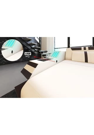 SOFA DREAMS XXL Wohnlandschaft Leder Ravenna Schwarz 4 SOFA DREAMS XXL Wohnlandschaft Leder Ravenna Schwarz – Bild 2