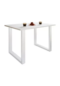VCM. - My Home Premium Holz Esstisch Küchentisch Speisetisch Tisch Xona U Weiß