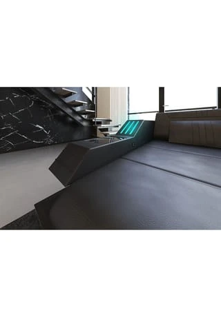 SOFA DREAMS XXL Wohnlandschaft Leder Ravenna Schwarz 8 SOFA DREAMS XXL Wohnlandschaft Leder Ravenna Schwarz – Bild 6