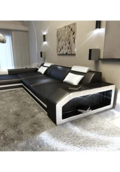 SOFA DREAMS Ecksofa Leder Prato Schwarz-weiß 9 SOFA DREAMS Ecksofa Leder Prato Schwarz-weiß -WOHN-ESSZIMMER Verkäufe unnamed file 553