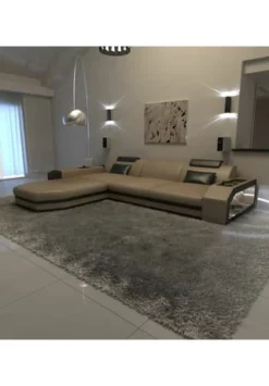 SOFA DREAMS Ecksofa Leder Prato Sandbeige-schwarz -WOHN-ESSZIMMER Verkäufe unnamed file 573