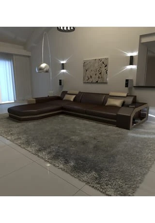 SOFA DREAMS Ecksofa Leder Prato Braun-sandbeige 6 SOFA DREAMS Ecksofa Leder Prato Braun-sandbeige – Bild 4