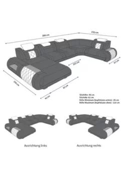 SOFA DREAMS Wohnlandschaft Leder Rimini Weiß -WOHN-ESSZIMMER Verkäufe unnamed file 611
