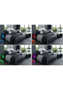 SOFA DREAMS Wohnlandschaft Leder Rimini Schwarz-weiß -WOHN-ESSZIMMER Verkäufe unnamed file 616