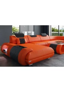 SOFA DREAMS Wohnlandschaft Leder Rimini Orange-schwarz 11 SOFA DREAMS Wohnlandschaft Leder Rimini Orange-schwarz -WOHN-ESSZIMMER Verkäufe unnamed file 621