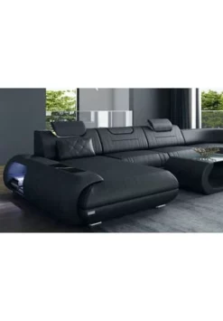 SOFA DREAMS XXL Wohnlandschaft Leder Rimini Schwarz -WOHN-ESSZIMMER Verkäufe unnamed file 642