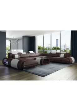 SOFA DREAMS XXL Wohnlandschaft Leder Rimini Braun-weiss 10 SOFA DREAMS XXL Wohnlandschaft Leder Rimini Braun-weiss -WOHN-ESSZIMMER Verkäufe unnamed file 662