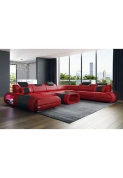 SOFA DREAMS XXL Wohnlandschaft Leder Rimini Rot-schwarz 10 SOFA DREAMS XXL Wohnlandschaft Leder Rimini Rot-schwarz -WOHN-ESSZIMMER Verkäufe unnamed file 669