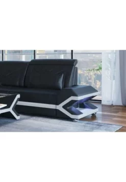 SOFA DREAMS Ecksofa Leder Napoli Schwarz-weiß 12 SOFA DREAMS Ecksofa Leder Napoli Schwarz-weiß -WOHN-ESSZIMMER Verkäufe unnamed file 678